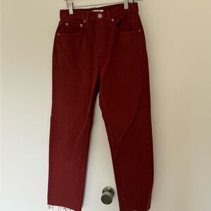 NWOT Redone High Rise Straight Leg Jeans Size 26